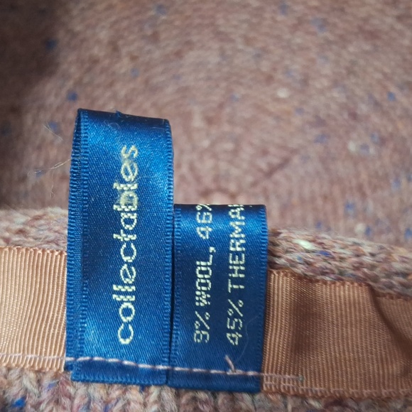 Vintage Collectables wool blend winter knit cloche sweater hat cap - rose pink - Picture 6 of 9